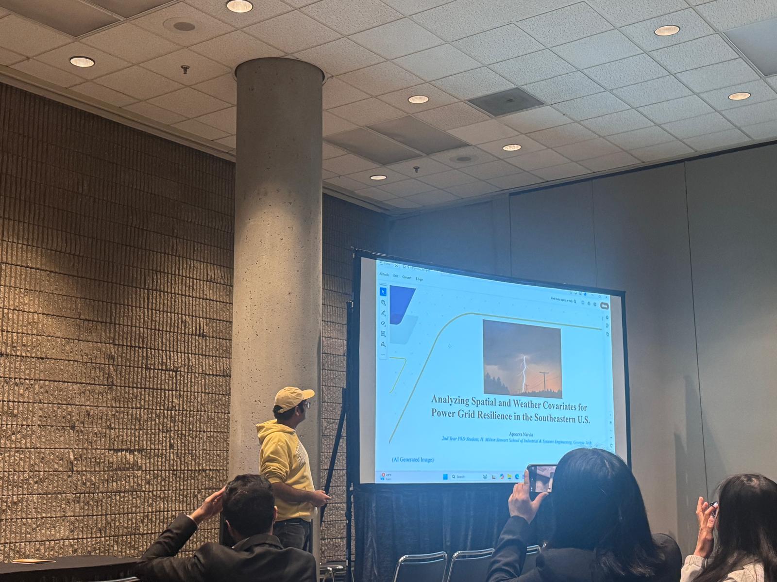 Apoorva presenting at INFORMS Annual Meeting, 2025